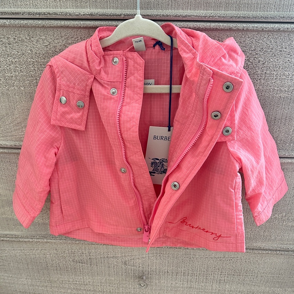Burberry Coral Hooded Jacket